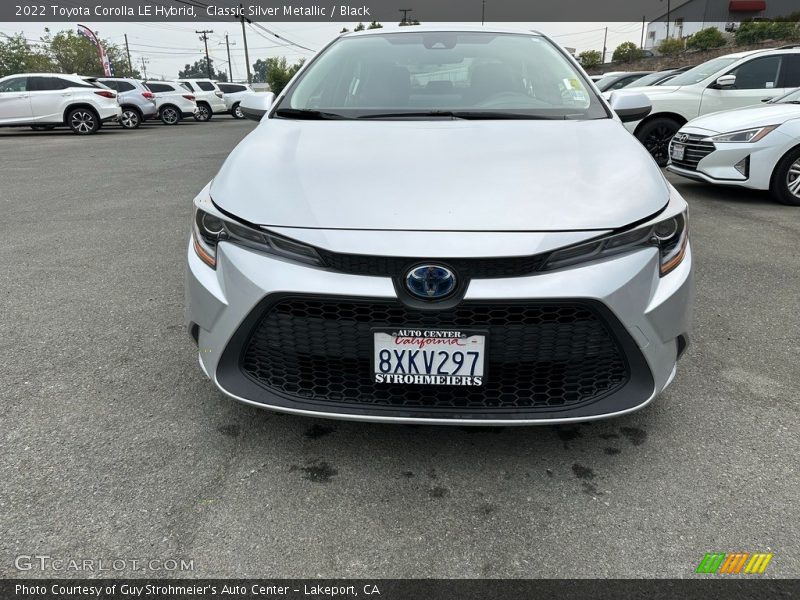 Classic Silver Metallic / Black 2022 Toyota Corolla LE Hybrid