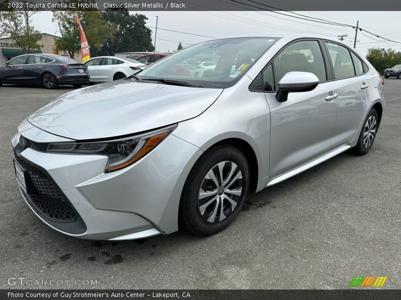 Front 3/4 View of 2022 Corolla LE Hybrid