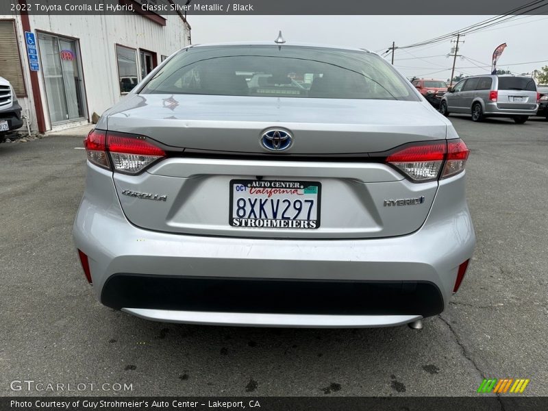 Classic Silver Metallic / Black 2022 Toyota Corolla LE Hybrid