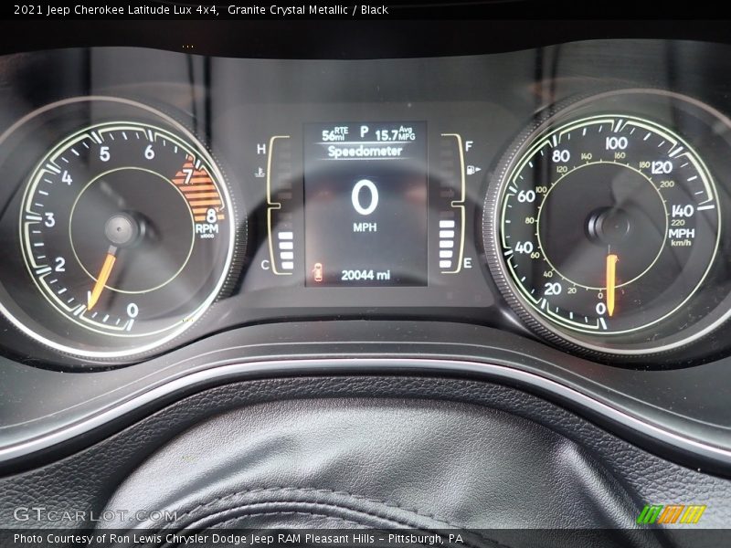  2021 Cherokee Latitude Lux 4x4 Latitude Lux 4x4 Gauges