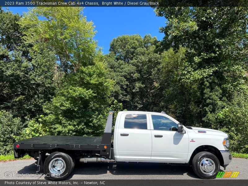 Bright White / Diesel Gray/Black 2023 Ram 3500 Tradesman Crew Cab 4x4 Chassis