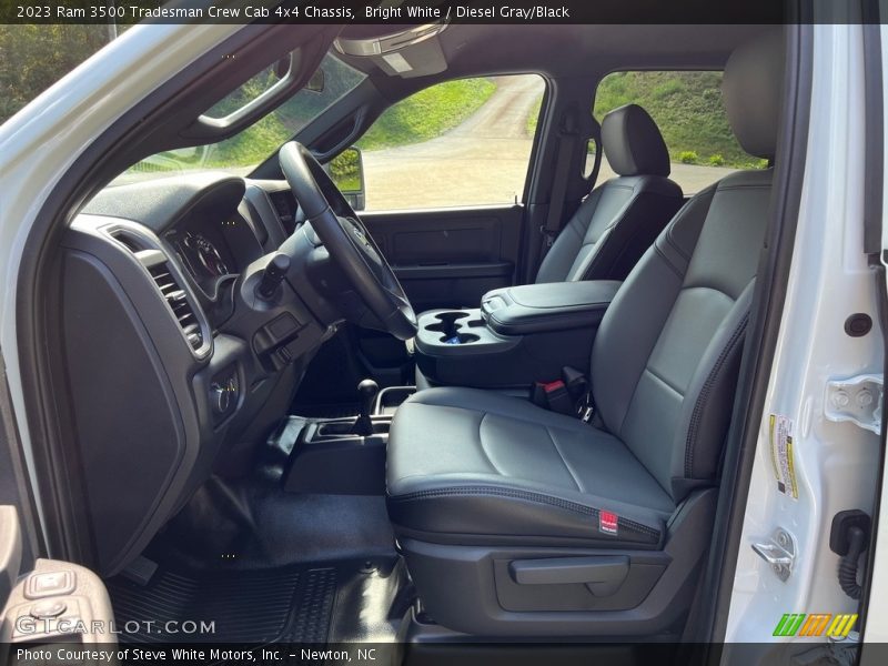 Bright White / Diesel Gray/Black 2023 Ram 3500 Tradesman Crew Cab 4x4 Chassis
