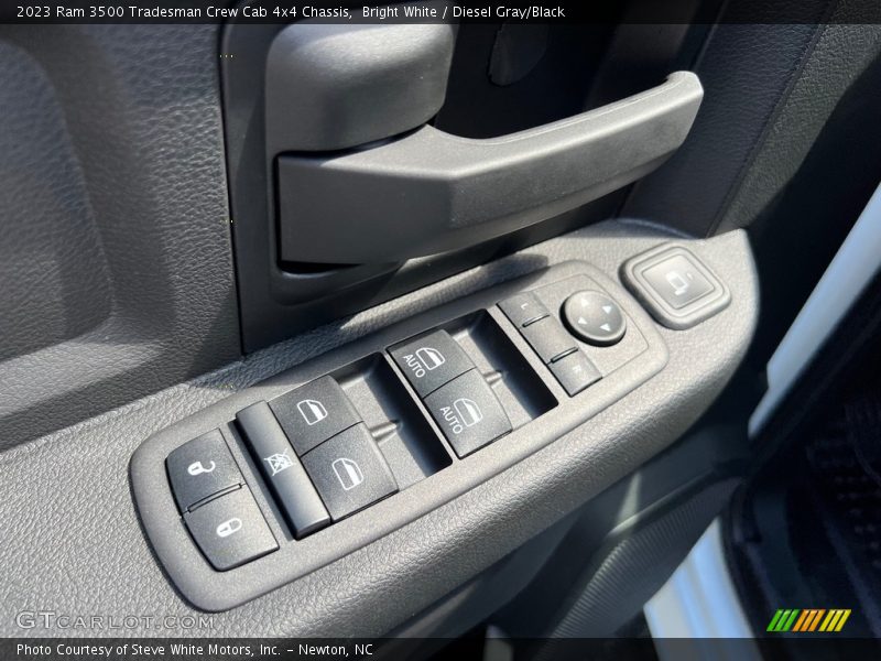 Bright White / Diesel Gray/Black 2023 Ram 3500 Tradesman Crew Cab 4x4 Chassis