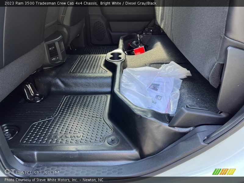 Bright White / Diesel Gray/Black 2023 Ram 3500 Tradesman Crew Cab 4x4 Chassis