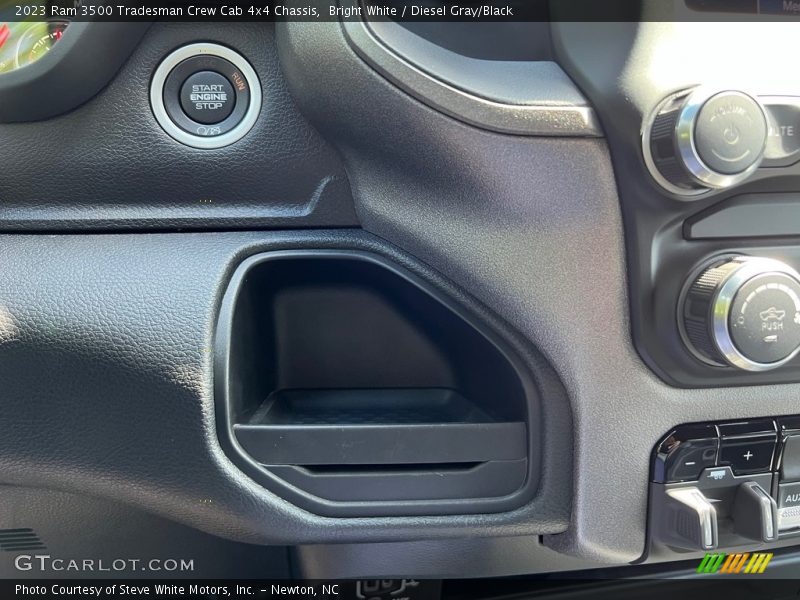 Bright White / Diesel Gray/Black 2023 Ram 3500 Tradesman Crew Cab 4x4 Chassis