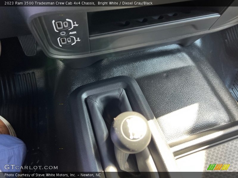 Bright White / Diesel Gray/Black 2023 Ram 3500 Tradesman Crew Cab 4x4 Chassis