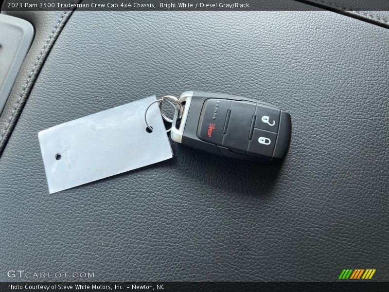 Bright White / Diesel Gray/Black 2023 Ram 3500 Tradesman Crew Cab 4x4 Chassis