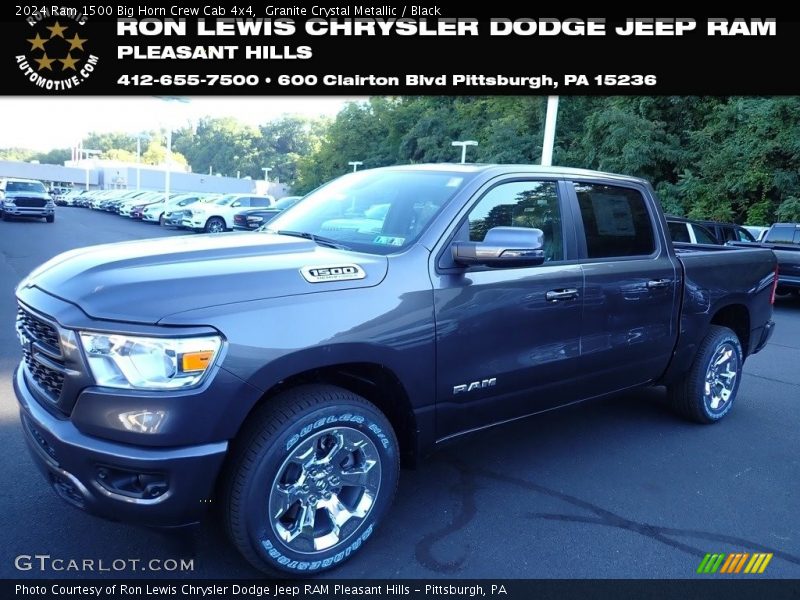 Granite Crystal Metallic / Black 2024 Ram 1500 Big Horn Crew Cab 4x4