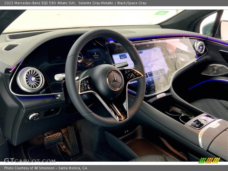 Selenite Gray Metallic / Black/Space Gray 2023 Mercedes-Benz EQS 580 4Matic SUV