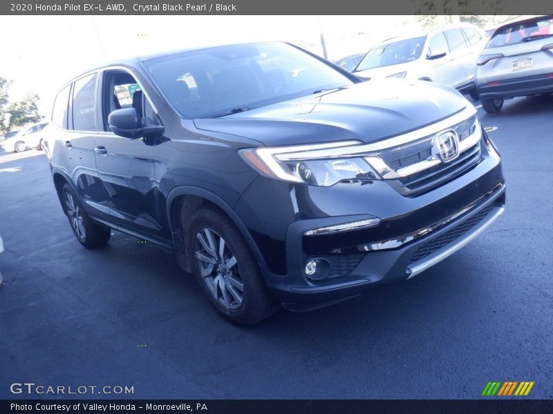 Crystal Black Pearl / Black 2020 Honda Pilot EX-L AWD