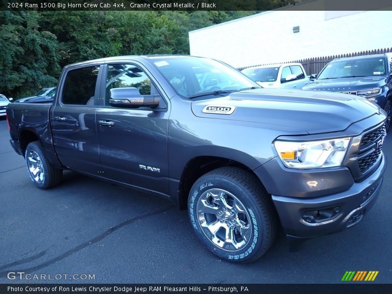 Granite Crystal Metallic / Black 2024 Ram 1500 Big Horn Crew Cab 4x4