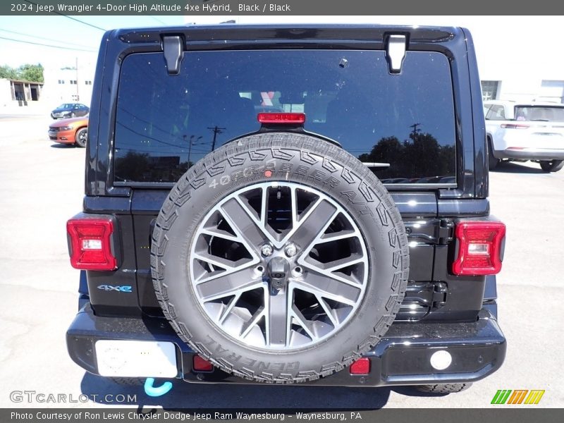 Black / Black 2024 Jeep Wrangler 4-Door High Altitude 4xe Hybrid