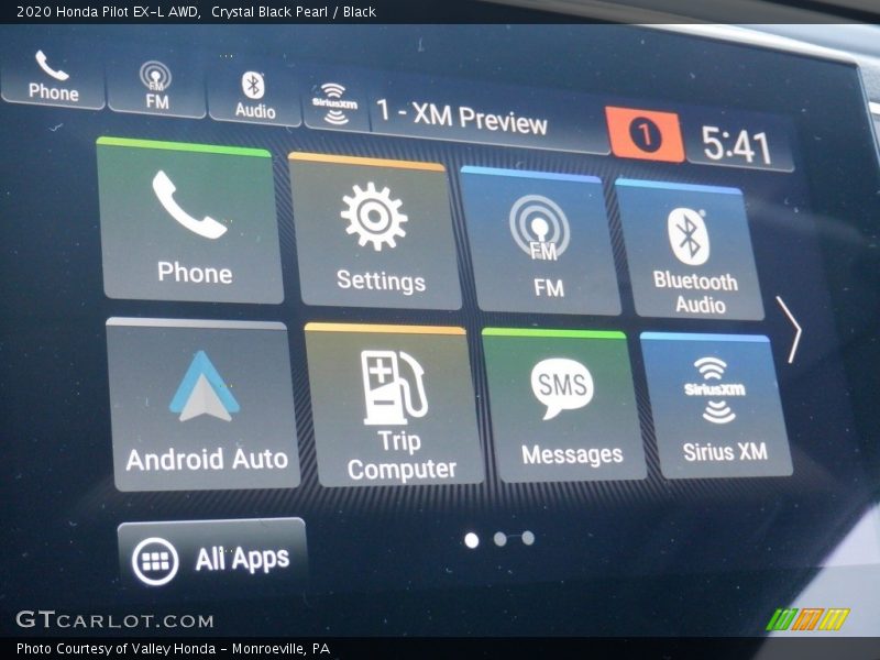 Crystal Black Pearl / Black 2020 Honda Pilot EX-L AWD