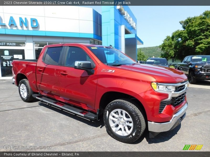 Radiant Red Tintcoat / Jet Black 2023 Chevrolet Silverado 1500 LT Crew Cab 4x4