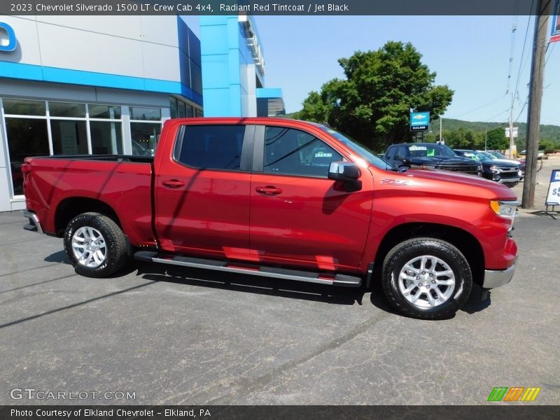 Radiant Red Tintcoat / Jet Black 2023 Chevrolet Silverado 1500 LT Crew Cab 4x4