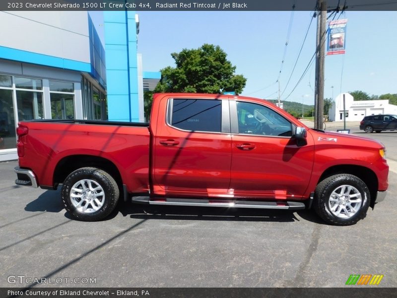 Radiant Red Tintcoat / Jet Black 2023 Chevrolet Silverado 1500 LT Crew Cab 4x4