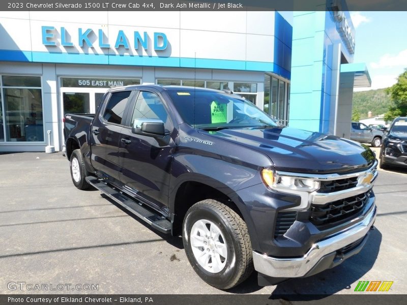 Dark Ash Metallic / Jet Black 2023 Chevrolet Silverado 1500 LT Crew Cab 4x4