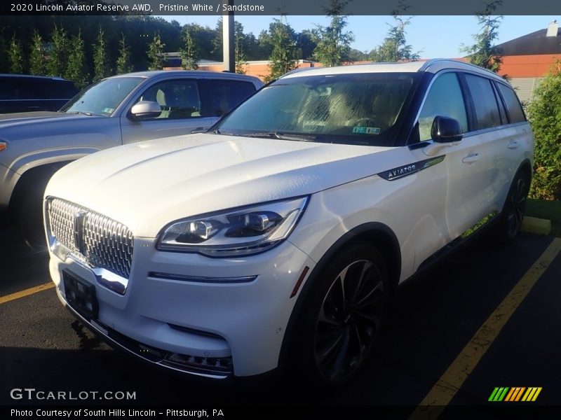 Pristine White / Sandstone 2020 Lincoln Aviator Reserve AWD