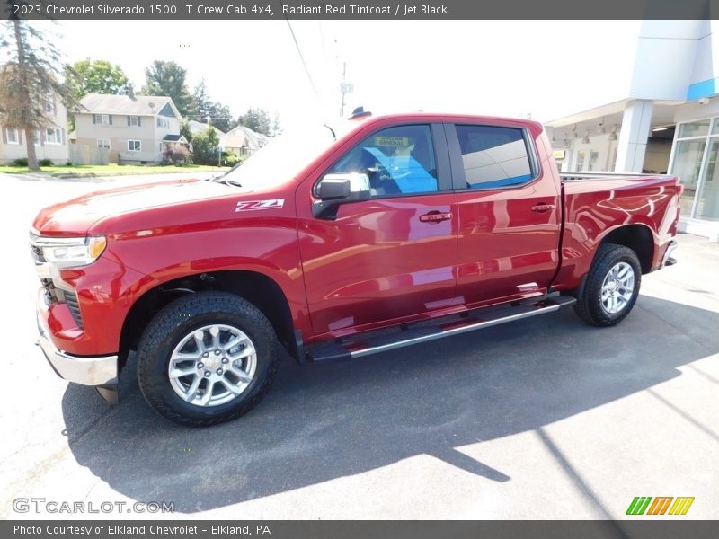 Radiant Red Tintcoat / Jet Black 2023 Chevrolet Silverado 1500 LT Crew Cab 4x4
