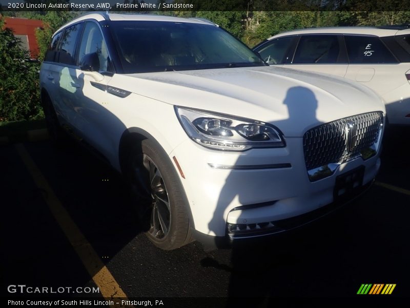 Pristine White / Sandstone 2020 Lincoln Aviator Reserve AWD