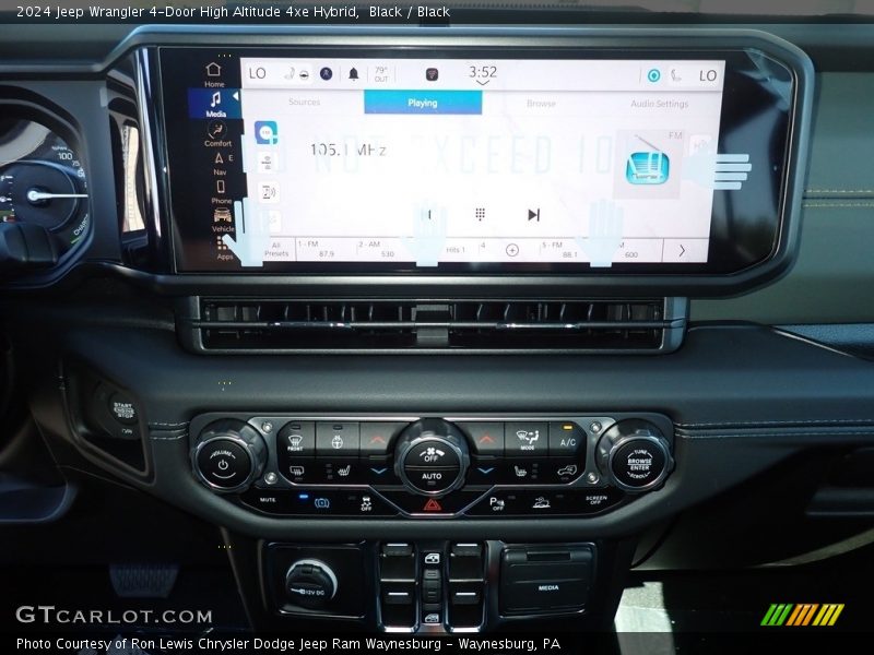 Black / Black 2024 Jeep Wrangler 4-Door High Altitude 4xe Hybrid