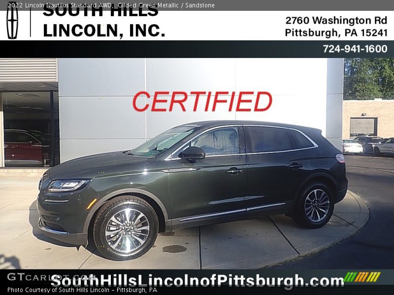 Gilded Green Metallic / Sandstone 2022 Lincoln Nautilus Standard AWD