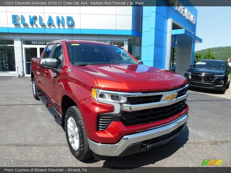 Radiant Red Tintcoat / Jet Black 2023 Chevrolet Silverado 1500 LT Crew Cab 4x4
