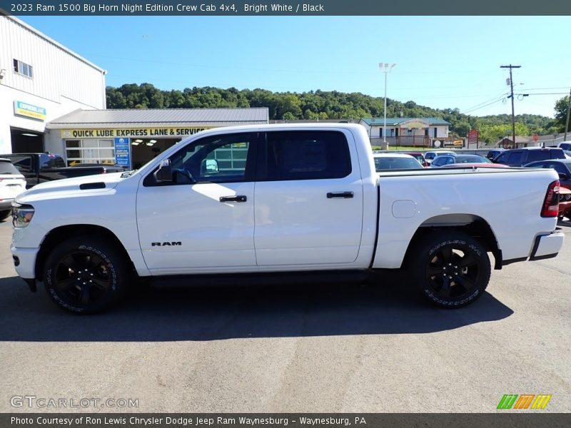 Bright White / Black 2023 Ram 1500 Big Horn Night Edition Crew Cab 4x4