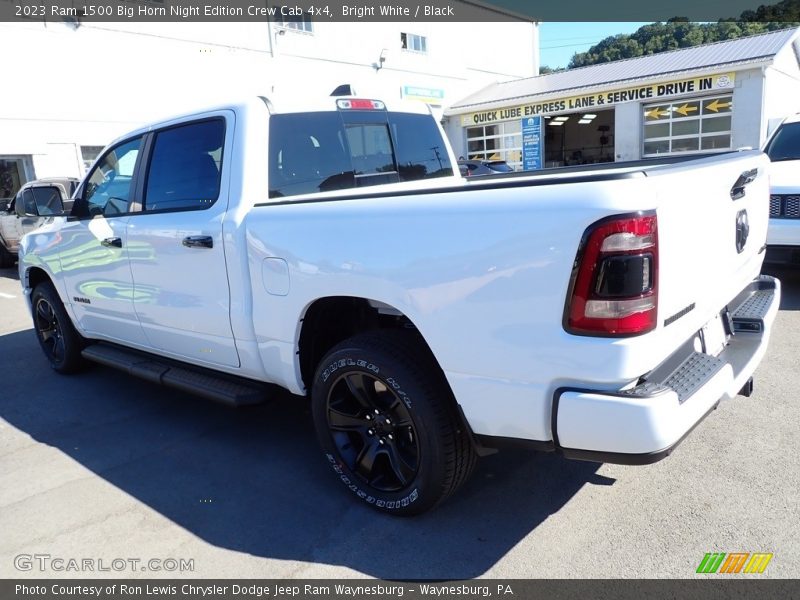 Bright White / Black 2023 Ram 1500 Big Horn Night Edition Crew Cab 4x4