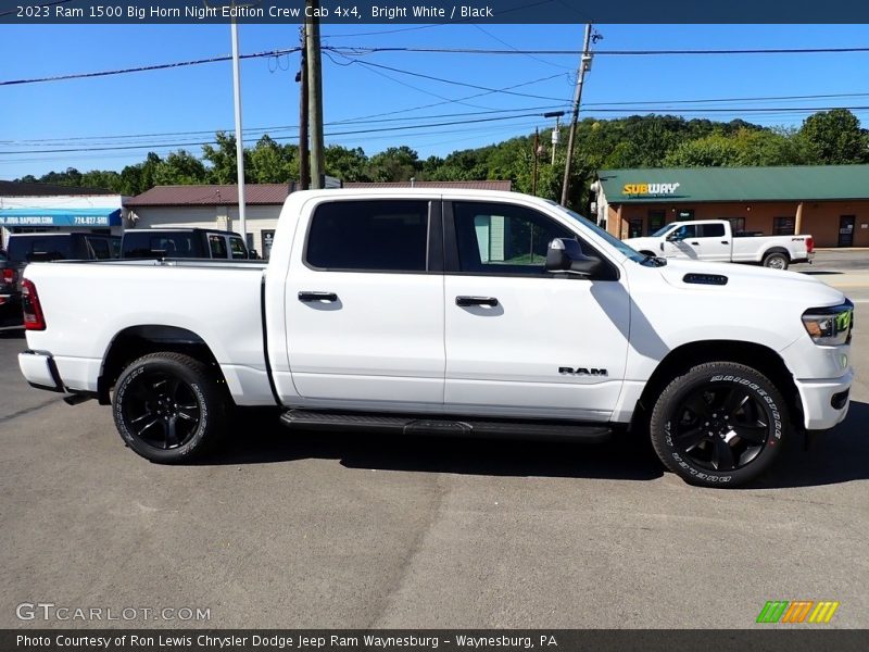 Bright White / Black 2023 Ram 1500 Big Horn Night Edition Crew Cab 4x4