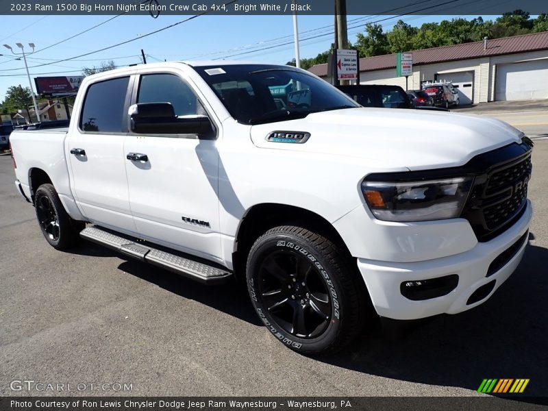 Bright White / Black 2023 Ram 1500 Big Horn Night Edition Crew Cab 4x4