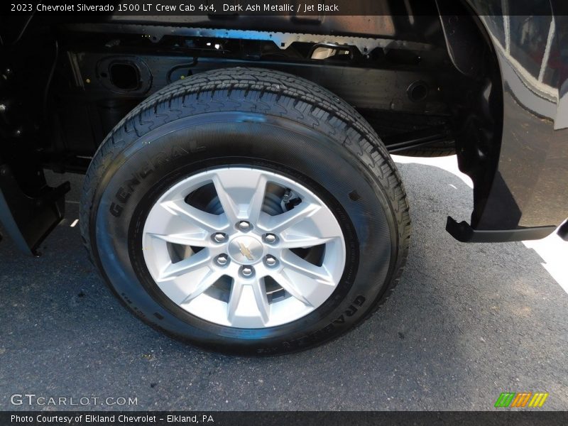 Dark Ash Metallic / Jet Black 2023 Chevrolet Silverado 1500 LT Crew Cab 4x4