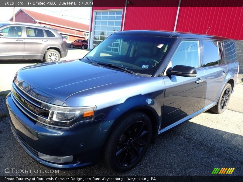 Blue Metallic / Dune 2019 Ford Flex Limited AWD