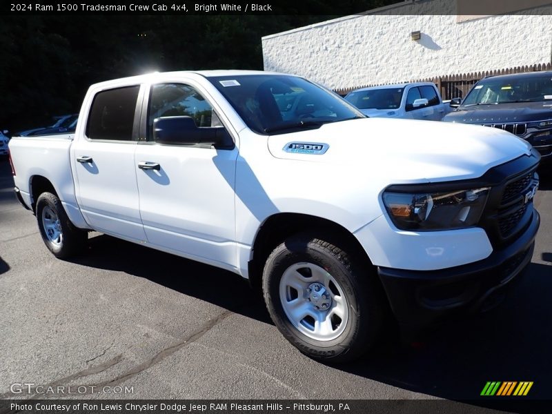 Bright White / Black 2024 Ram 1500 Tradesman Crew Cab 4x4