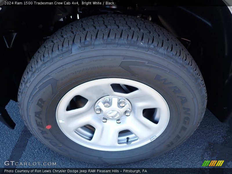 Bright White / Black 2024 Ram 1500 Tradesman Crew Cab 4x4