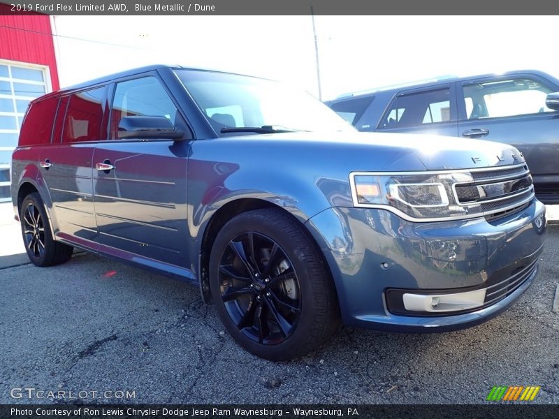 Blue Metallic / Dune 2019 Ford Flex Limited AWD