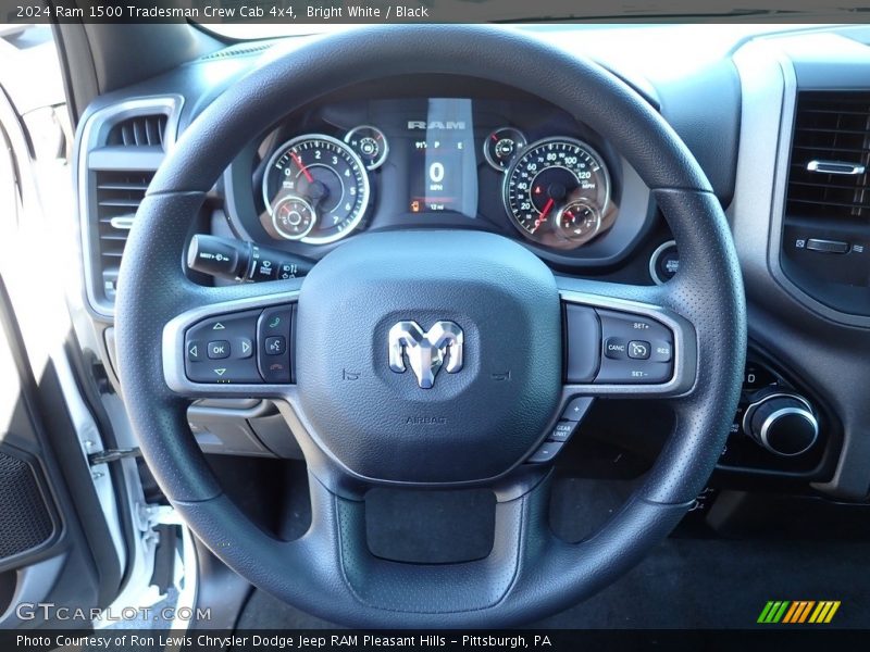 Bright White / Black 2024 Ram 1500 Tradesman Crew Cab 4x4