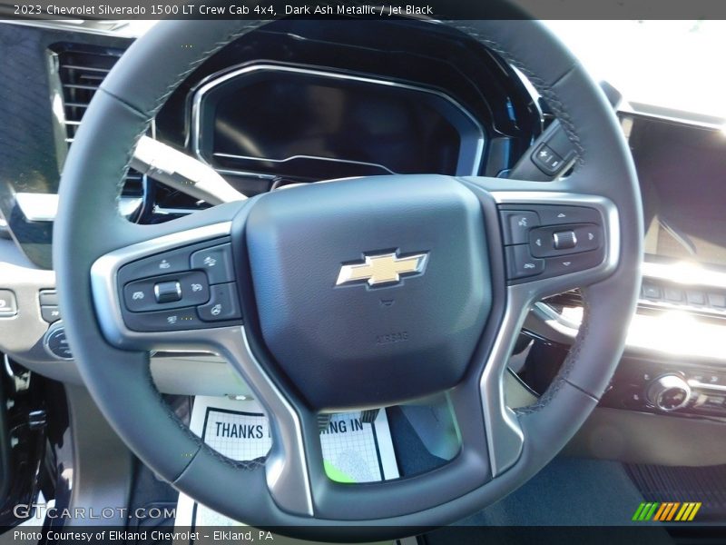 Dark Ash Metallic / Jet Black 2023 Chevrolet Silverado 1500 LT Crew Cab 4x4