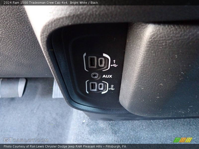 Bright White / Black 2024 Ram 1500 Tradesman Crew Cab 4x4