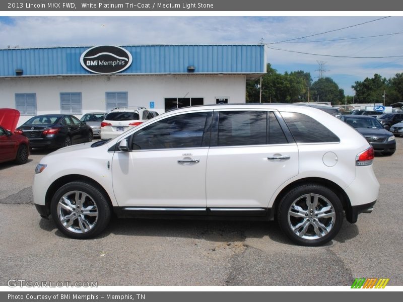 White Platinum Tri-Coat / Medium Light Stone 2013 Lincoln MKX FWD