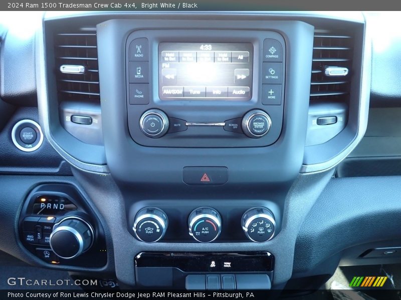 Bright White / Black 2024 Ram 1500 Tradesman Crew Cab 4x4