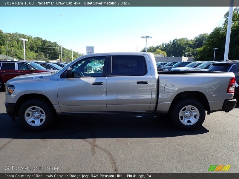 Billet Silver Metallic / Black 2024 Ram 1500 Tradesman Crew Cab 4x4