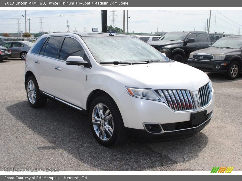 White Platinum Tri-Coat / Medium Light Stone 2013 Lincoln MKX FWD