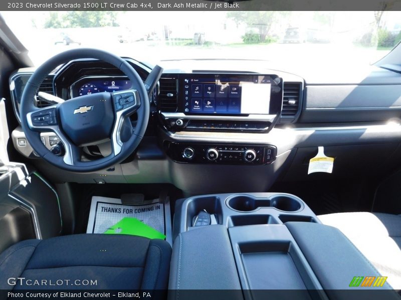Dark Ash Metallic / Jet Black 2023 Chevrolet Silverado 1500 LT Crew Cab 4x4