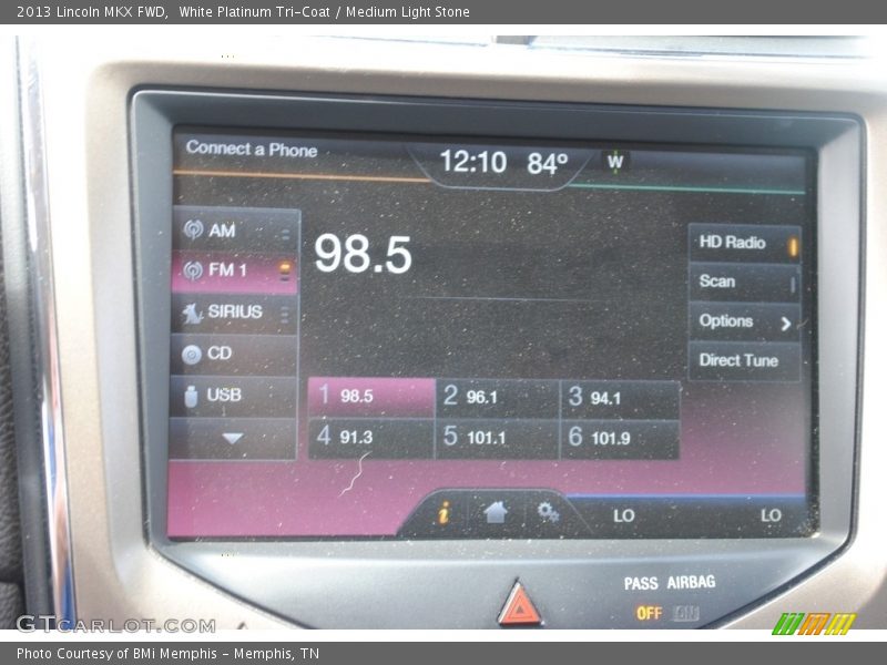 White Platinum Tri-Coat / Medium Light Stone 2013 Lincoln MKX FWD