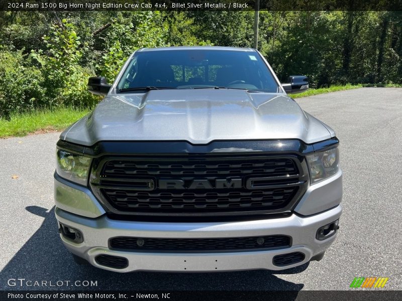 Billet Silver Metallic / Black 2024 Ram 1500 Big Horn Night Edition Crew Cab 4x4