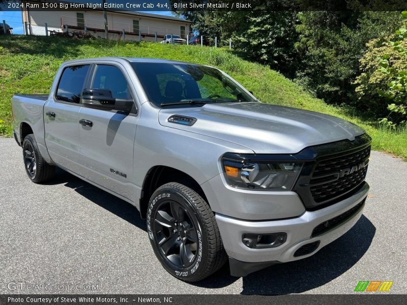 Front 3/4 View of 2024 1500 Big Horn Night Edition Crew Cab 4x4