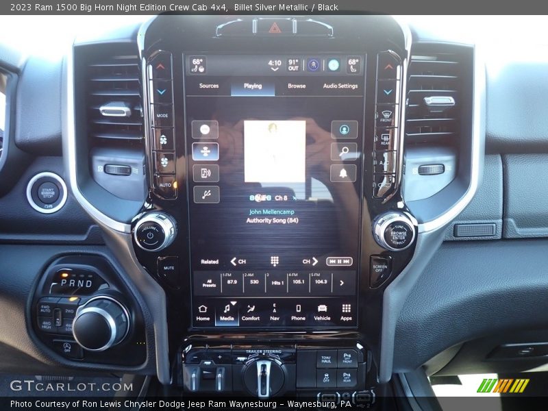 Billet Silver Metallic / Black 2023 Ram 1500 Big Horn Night Edition Crew Cab 4x4