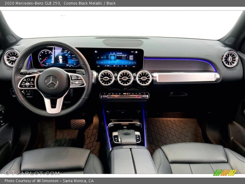 Dashboard of 2020 GLB 250