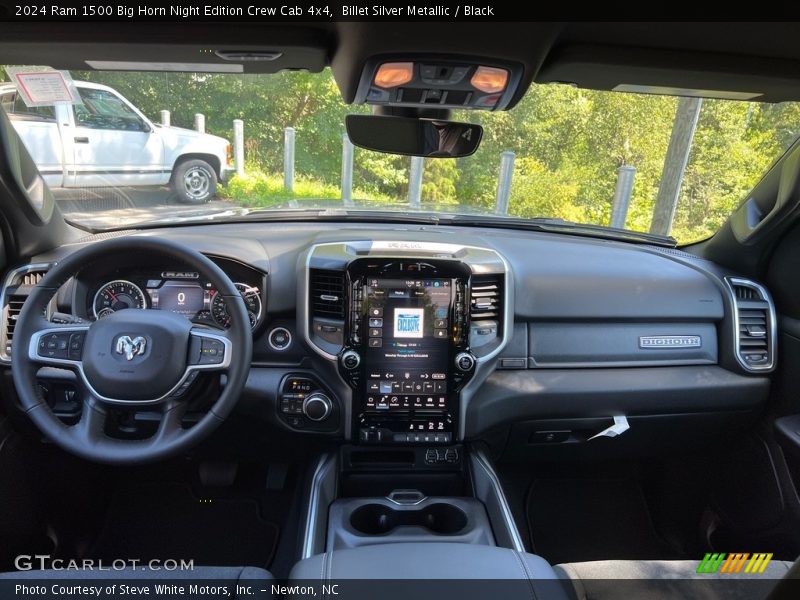 Dashboard of 2024 1500 Big Horn Night Edition Crew Cab 4x4
